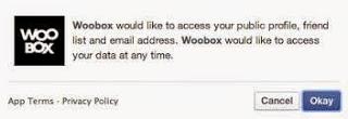 Woobox Facebook permission