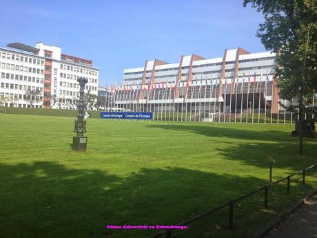 Parc de l'Orangerie e Instituciones Europeas en Estrasburgo.