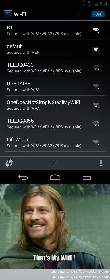 Uno simplemente no me roba el Wifi