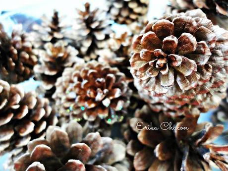 Decorando Piñas para Navidad