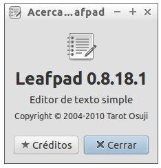 Los editores de texto predeterminados en Linux ventana-acercade