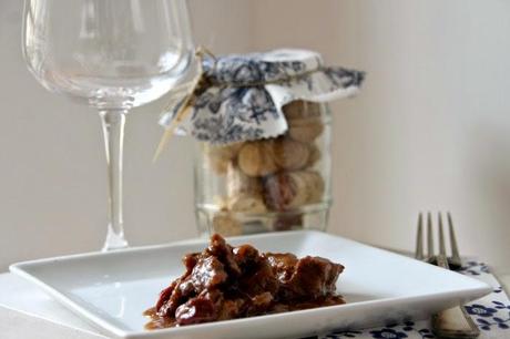 receta: ragú con confitura de cerezas