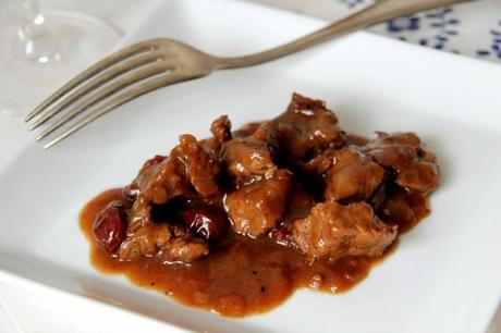 receta: ragú con confitura de cerezas