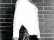 Sweater leather skirt