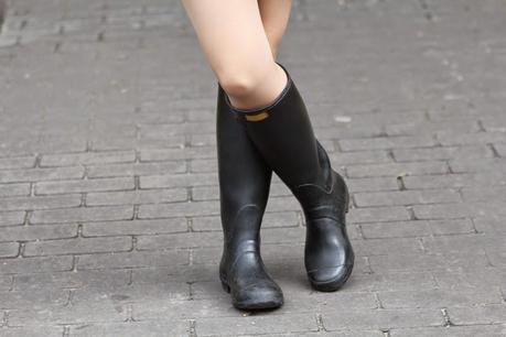Botas de agua... con vestido