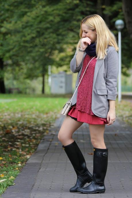 Botas de agua... con vestido
