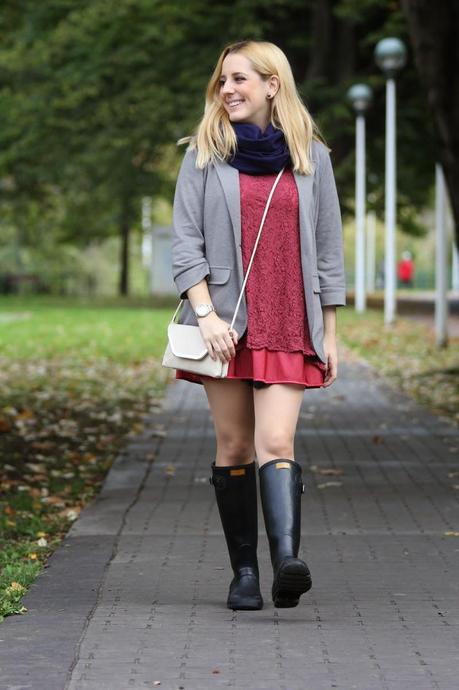 Botas de agua... con vestido