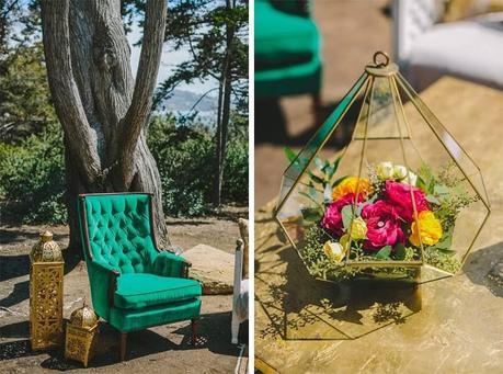 BODA ESTILO BOHO DECORADA CON BOTELLAS DORADAS BODA ESTILO BOHO DECORADA CON BOTELLAS DORADAS