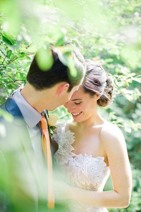 vestido de novia asimétrico