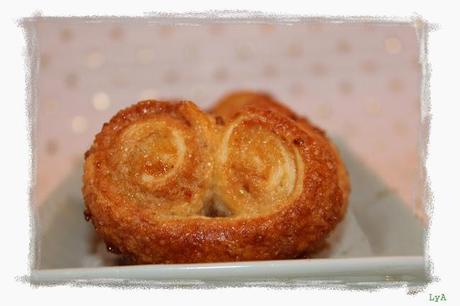 Palmeritas dulces de hojaldre