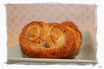 Palmeritas dulces de hojaldre