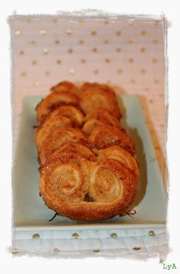 Palmeritas dulces de hojaldre