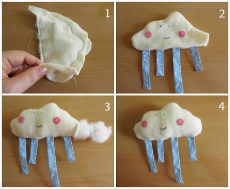 Tutorial: nube juguete para bebés / Tutorial: cloud toy for babies