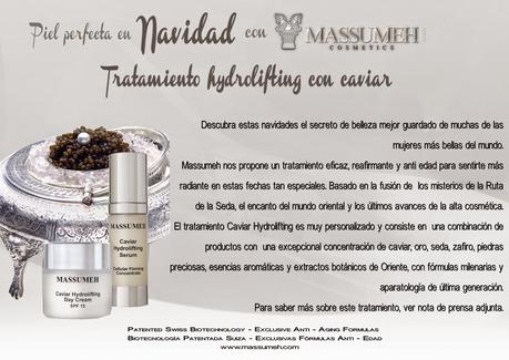 Piel perfecta en Navidad con Massumeh y su tratamiento hydrolifting con caviar