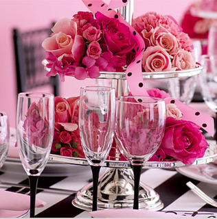 Mesas en rosa Pink decor
