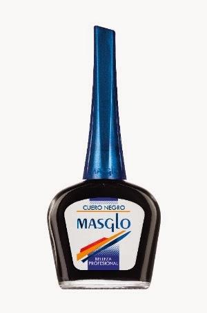 Esmalte de uñas efecto cuero de Masglo - tono negro