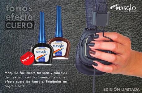 Esmaltes de uñas efecto cuero de Masglo