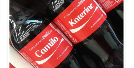 ¡Coca Cola con mi nombre y el de mis amigos!