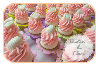 ♥Cupcakes de jabón : Bautizo de Clara