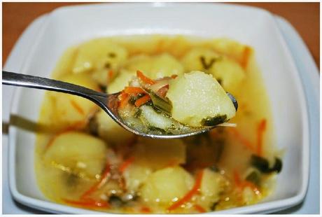 Patatas guisadas con verdura