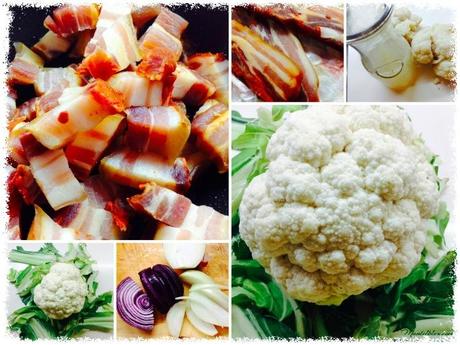 Sopa de coliflor y bacón Ingredientes_Fotor