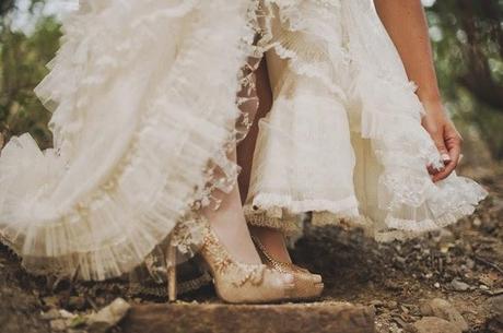 Zapatos de novia que se inspiran en la elegancia femenina