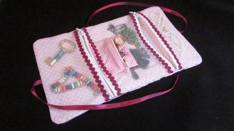 Joyero de viaje rosa