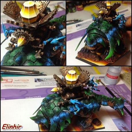 Eureka! miniature painting: Bastiodón de Hombres Lagarto