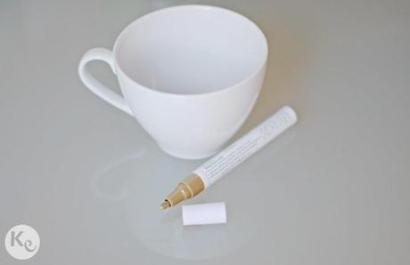 DIY #168. Decorando tazas con rotulador/ Decorate cups with a marker DIY. Decorate cups with golden marker