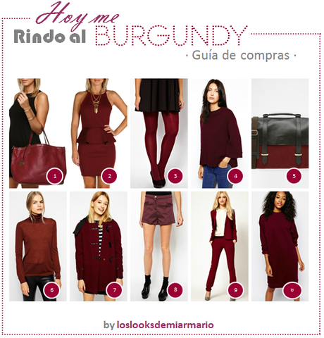 burgundy, color burgundy, look burgundy, street style burgundy, guia de compras xl, color vino, color borgoña, fashionblogger, ASOS, ropa burgundy, los looks de mi armario, mujeres reales, personal shopper, http://www.loslooksdemiarmario.com/2014/11/mi-amante-el-burgundy-guia-de-compras.html
