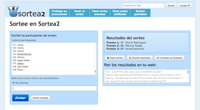 Sorteo bloganiversario