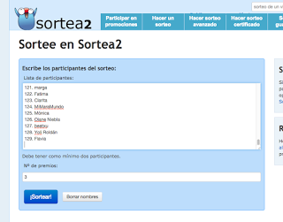 Sorteo bloganiversario