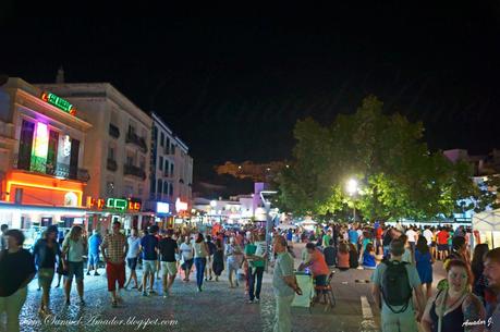 ALBUFEIRA (Portugal): PRAIA DOS PESCADORES y CENTRO de NOCHE