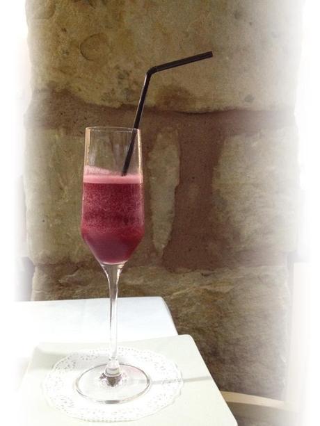 Sorbete en copa de cava