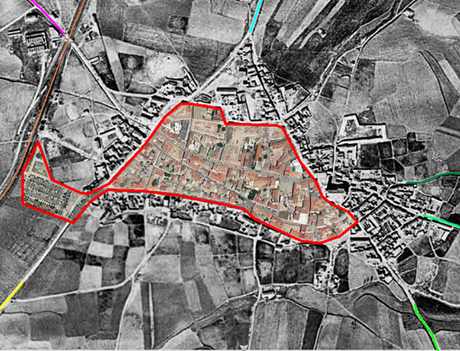 Comparando el casco antiguo...