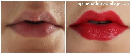 Swatch del labial Lip Twist de Être Belle