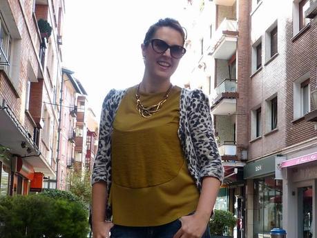 Camiseta mostaza/kaki