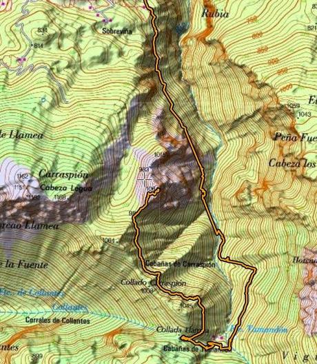 PUENTE LA VIDRE - CUETO LAS VACAS - CUETO CARRASPION Y FOZ DEL RUBÓ  (PARTE 2)