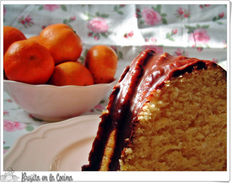 Bundt cake de mandarina (con toque de chocolate)