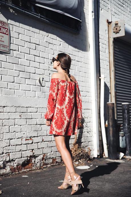 BACKSTREET For_Love_And_Lemons-Off_Shoulders_Dress-Alexander_Wang-Lace_Up_Sandals-Outfit-Collage_Vintage-26