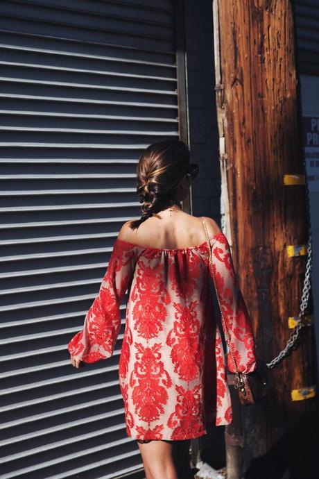 BACKSTREET For_Love_And_Lemons-Off_Shoulders_Dress-Alexander_Wang-Lace_Up_Sandals-Outfit-Collage_Vintage-24