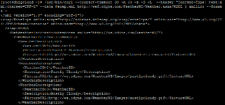 Realizando peticiones soap a un web service con curl en bash Soap Web Service por DBigCloud