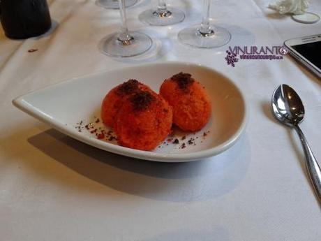 Helado de pimiento asado.