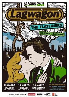 Lagwagon en Madrid, Bilbao y Barcelona en marzo de 2015