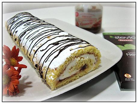 BRAZO DE GITANO RELLENO DE NATA Y MERMELADA
