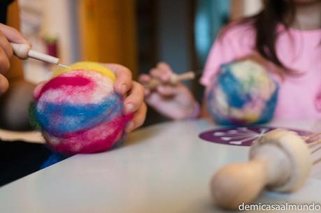 DIY: Pelota sonajero de lana
