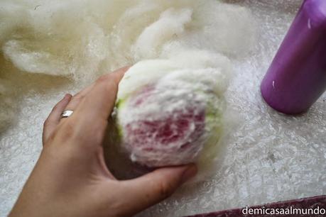 DIY: Pelota sonajero de lana