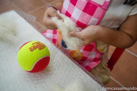 DIY: Pelota sonajero de lana