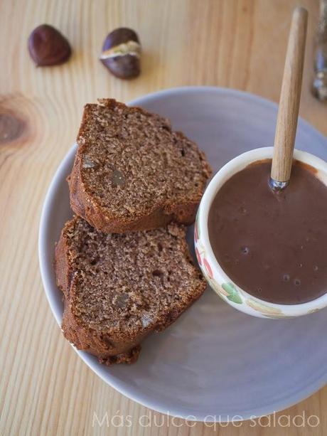 Bundt Cake de chocolate y marrón glacé. {National Bundt Cake Day}