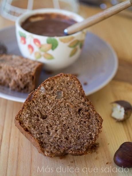 Bundt Cake de chocolate y marrón glacé. {National Bundt Cake Day}